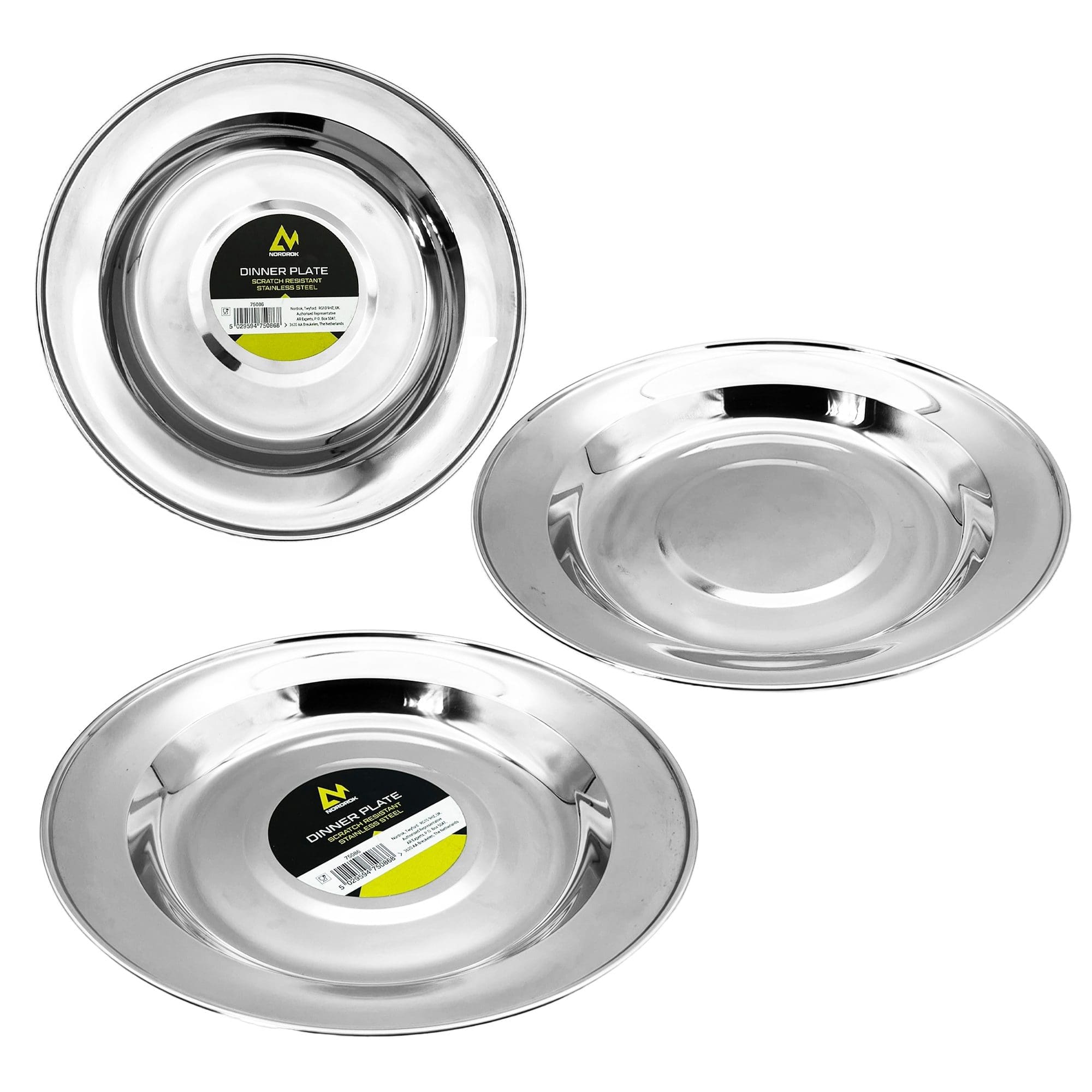 Stainless Steel Dinner Plate - Image 2