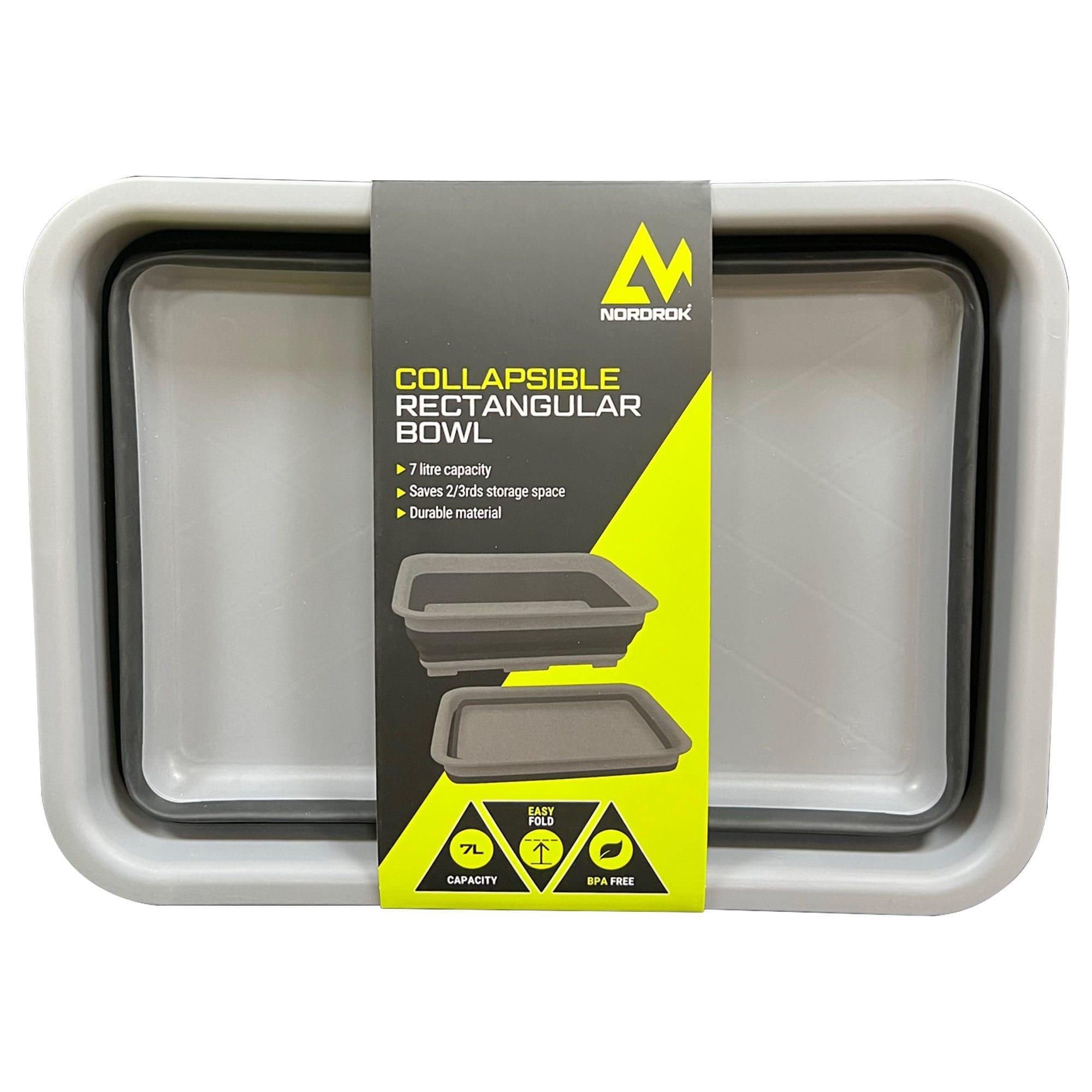 7L Collapsible Rectangular Bowl - Image 2