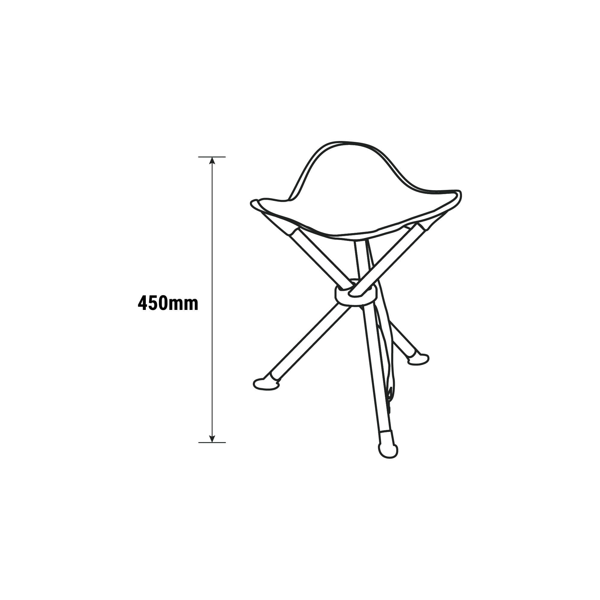 Folding Tripod Stool - Image 2